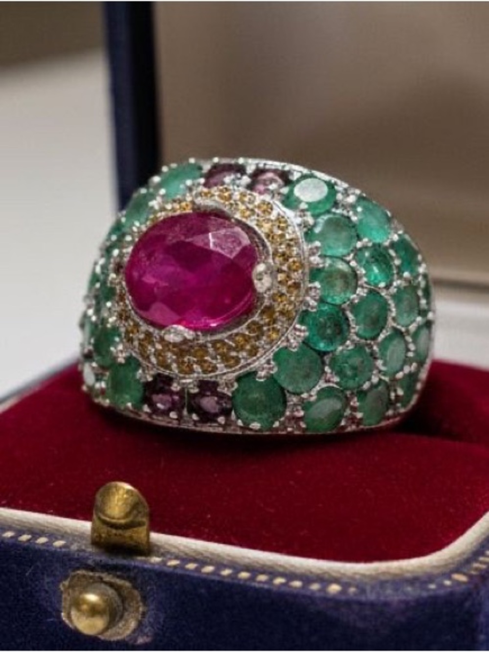 appraised genuine Emerald and Ruby Ring